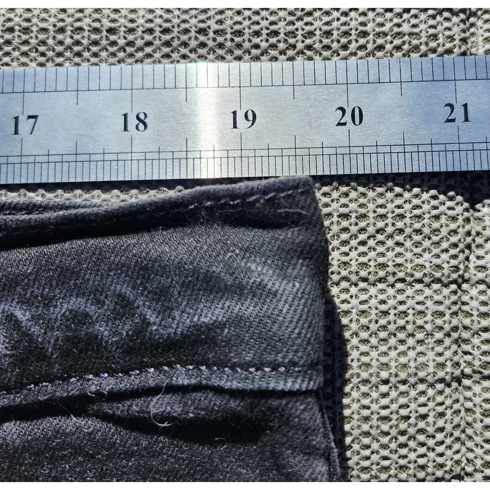Levis 502 Premium Black Denim Jeans - Mens 40x32